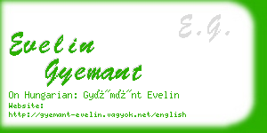 evelin gyemant business card